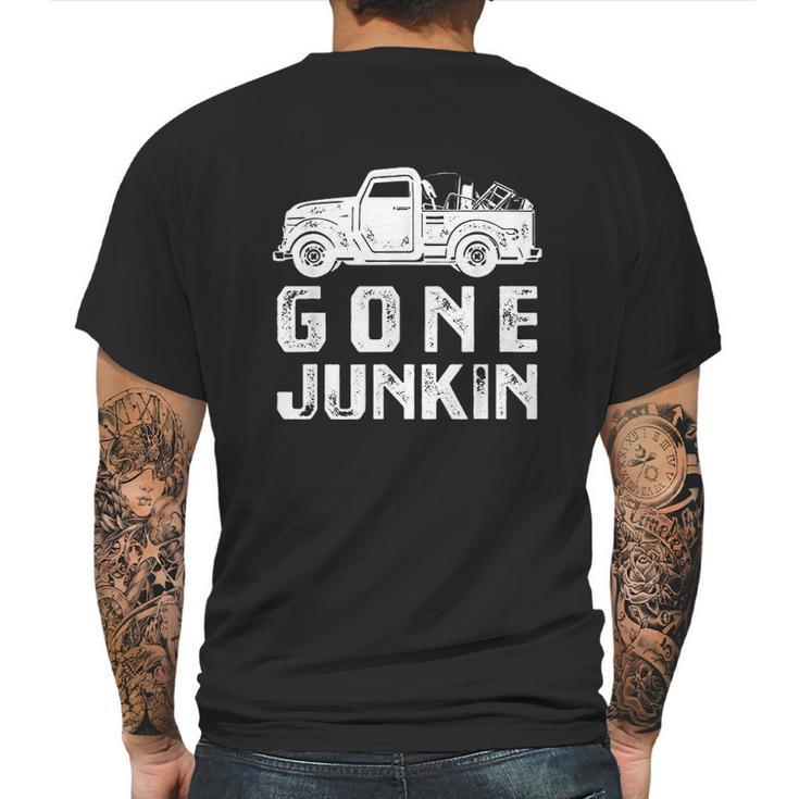 Funny Junker Gone Junkin Thrifting Mens Back Print T-shirt