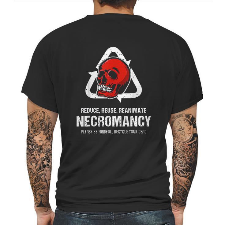 Funny Necromancy Gamer D20 Dice Dungeon Dragons Gaming Gift Mens Back Print T-shirt