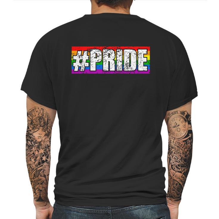 Funny Pride Gay Pride Logo Mens Back Print T-shirt