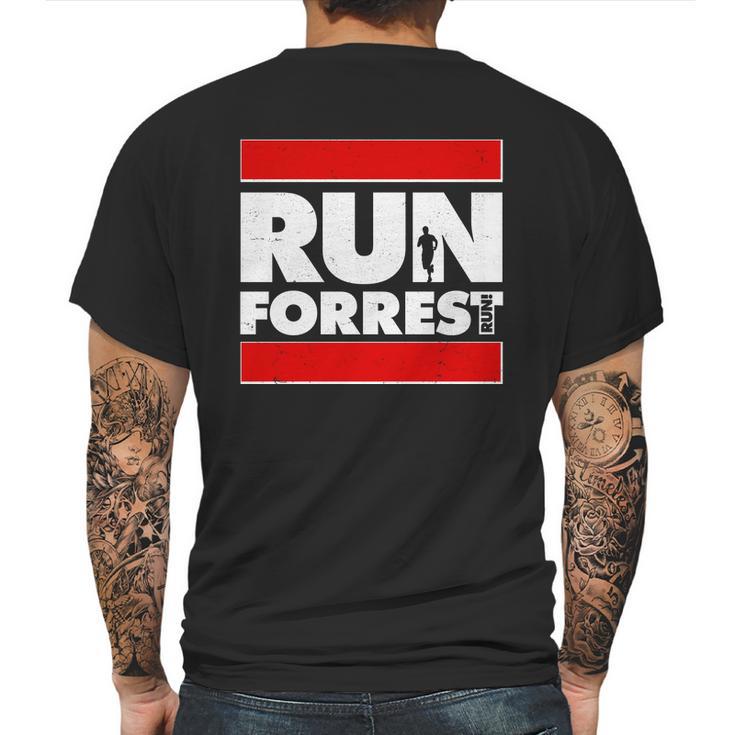 Funny Run Forrest Run Logo Mens Back Print T-shirt