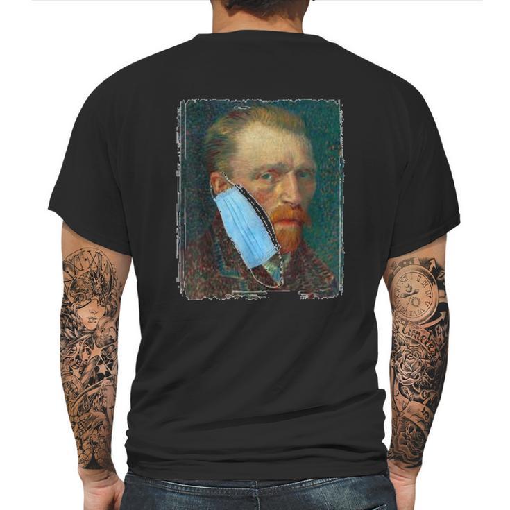 Funny Van Gogh Meme Social Distancing Mens Back Print T-shirt