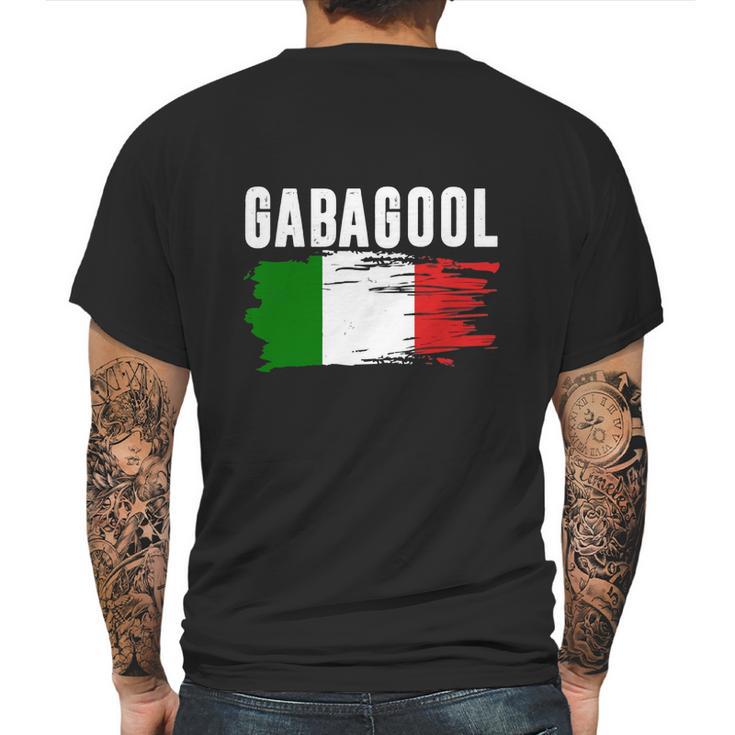 Gabagool Italian Flag Mens Back Print T-shirt