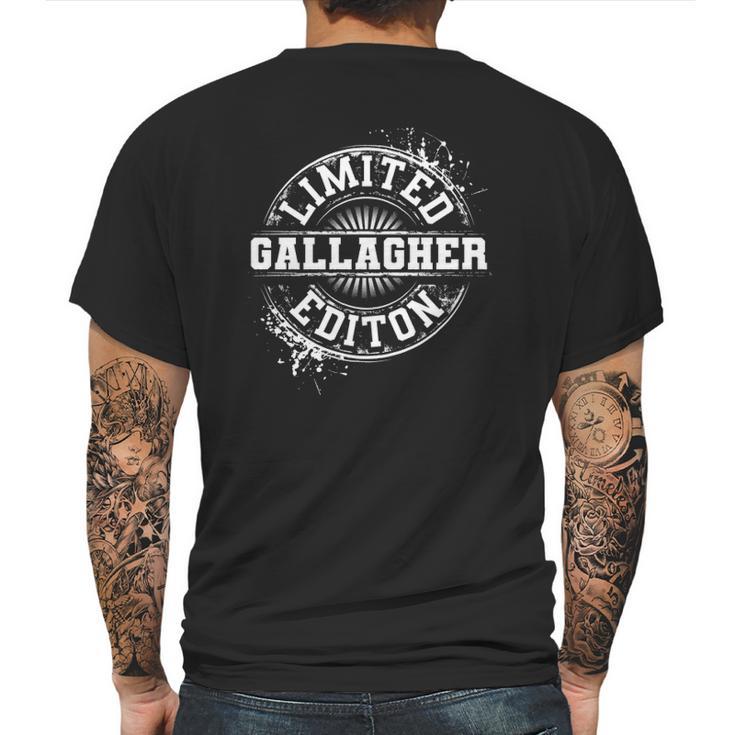 Gallagher Funny Surname Family Tree Reunion Gift Mens Back Print T-shirt