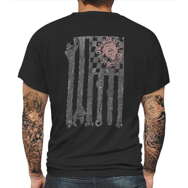 Gas Monkey  Wrench Flag Mens Back Print T-shirt