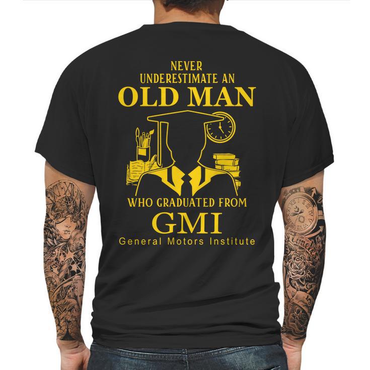 General Motors Institute Mens Back Print T-shirt