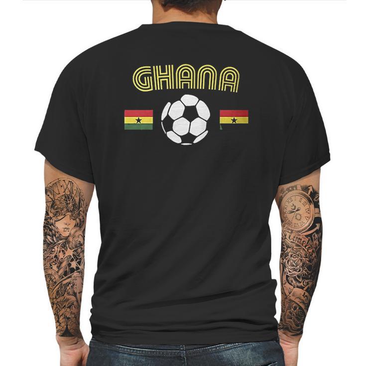 Ghana Soccer Love Ghanaian Football Pride Mens Back Print T-shirt