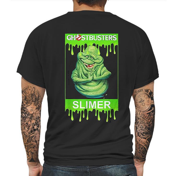 Ghostbusters Slimer Portrait Poster Mens Back Print T-shirt