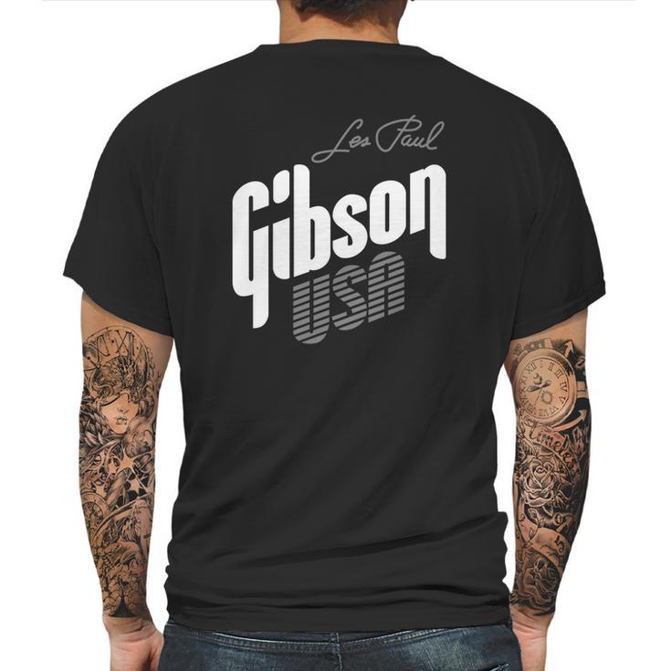 Gibson Les Paul T-Shirt Mens Back Print T-shirt