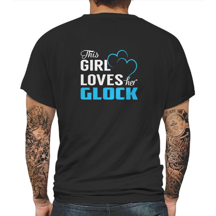 This Girl Loves Her Glock Name Shirts Mens Back Print T-shirt