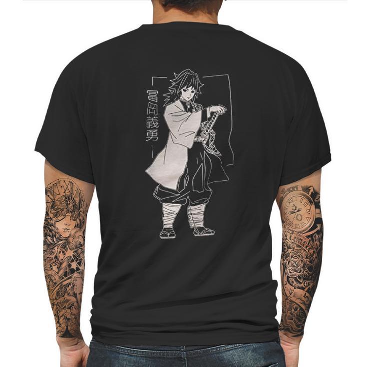 Giyuu Tomioka Demon Slayer Mens Back Print T-shirt