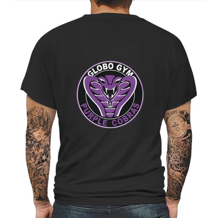 Globo Gym Costume Purple Cobras Mens Back Print T-shirt