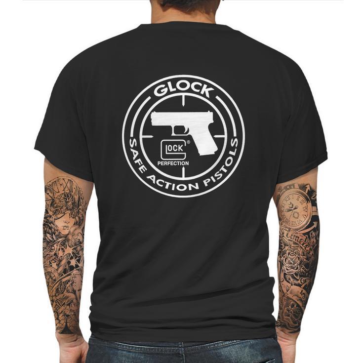 Glock Safe Action Pistols Mens Back Print T-shirt