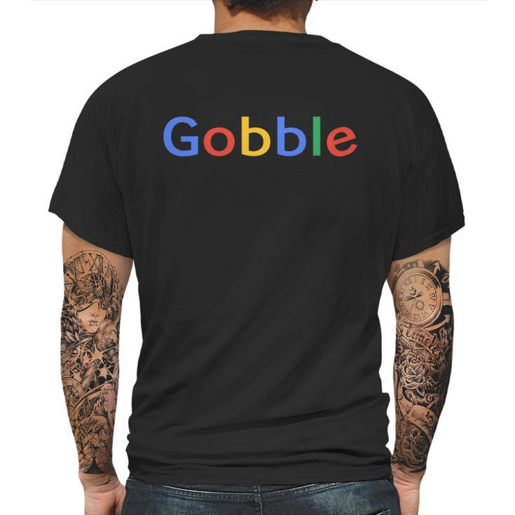 Gobble Classic Colorful Logo Mens Back Print T-shirt