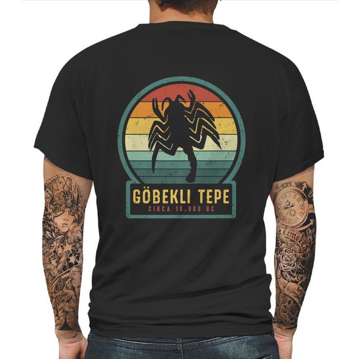 Gobekli Tepe Scorpion Vulture Stone Megalithic Structure Mens Back Print T-shirt