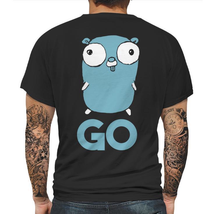 Golang Gopher Go Lang Programming Programmer It Cs Mens Back Print T-shirt