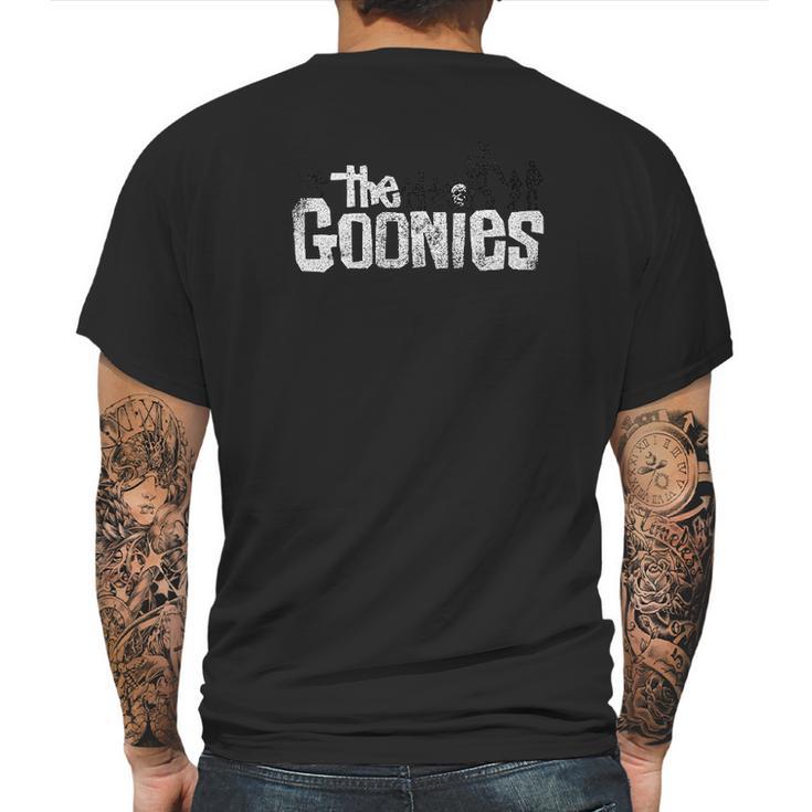 The Goonies Movie Logo Silhouettes Mens Mens Back Print T-shirt