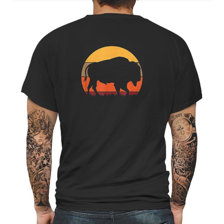 Great American Buffalo With A Vintage Mens Back Print T-shirt