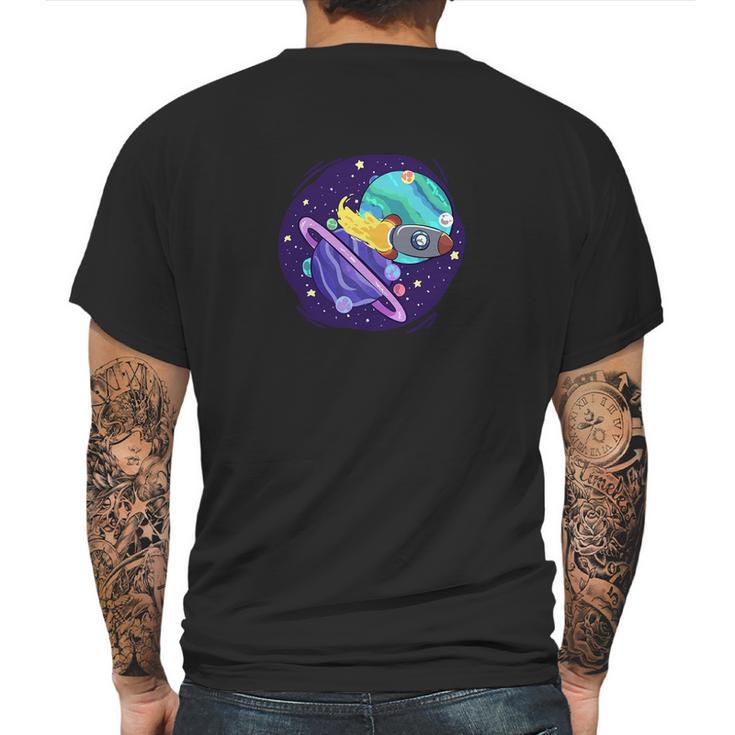 The Great Conjunction Jupiter And Saturn Mens Back Print T-shirt