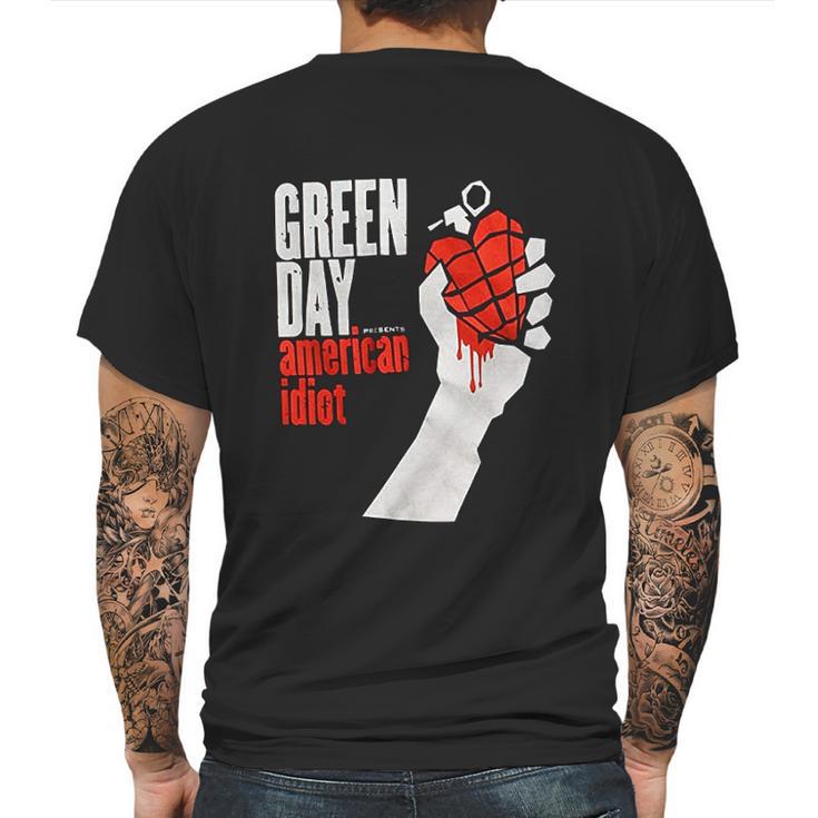 Green Day American Idiot Album Cover Mens Back Print T-shirt