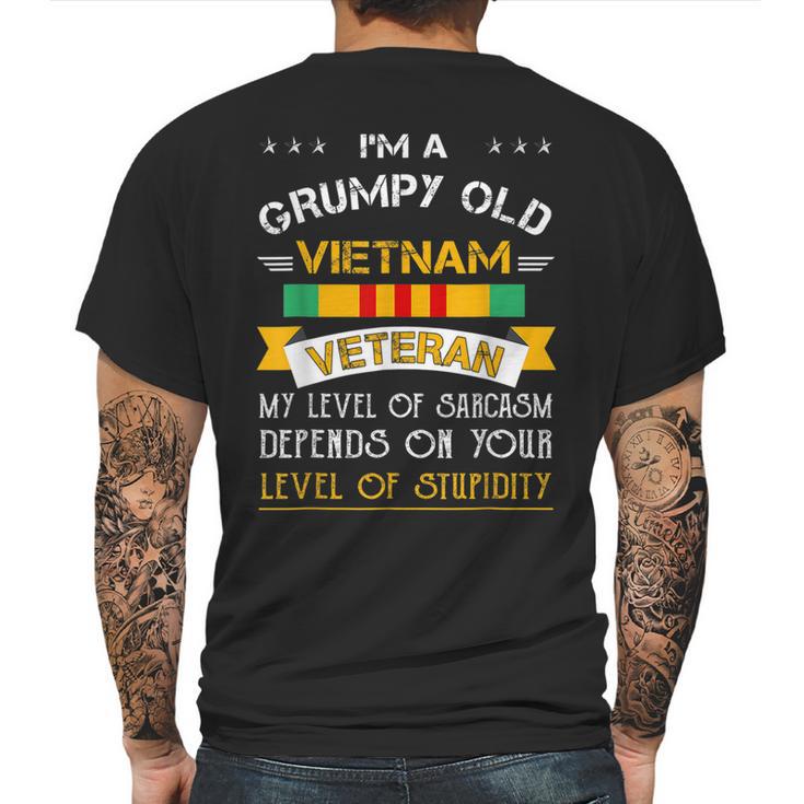 Im A Grumpy Old Vietnam Veteran Mens Back Print T-shirt