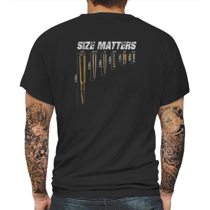 Grunt Style Size Matters Mens Black Mens Back Print T-shirt