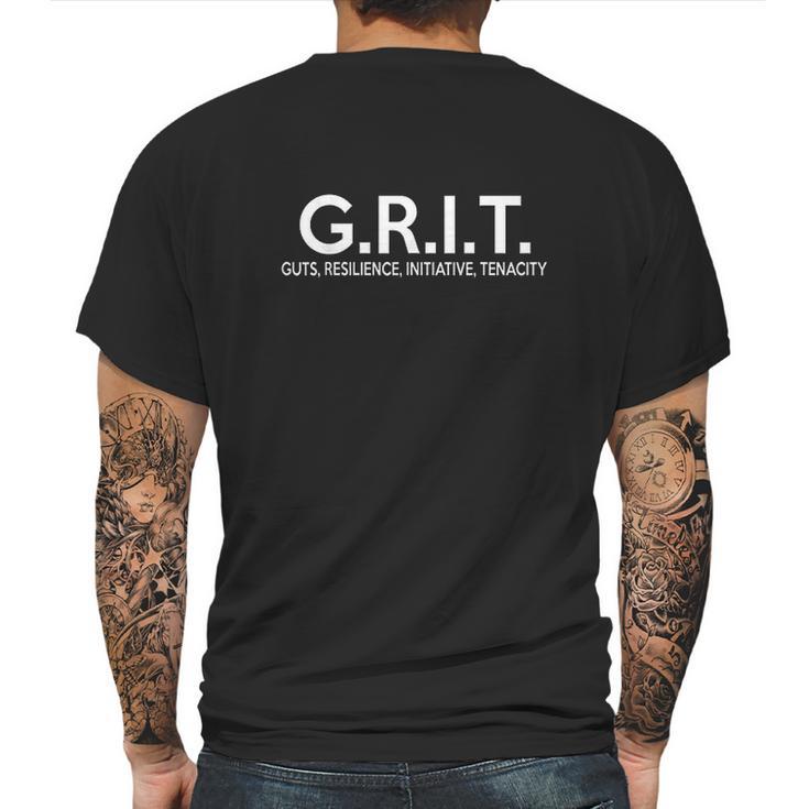 Guts Resilience Initiative Tenacity Motivational Mens Back Print T-shirt