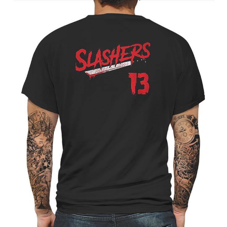 Haase Unlimited Slashers Voorhees 13 Jersey  Horror Movie Friday Mens Back Print T-shirt