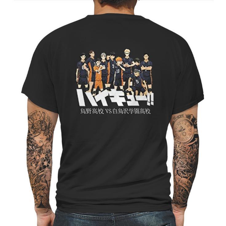 Haikyuu Team Power Mens Back Print T-shirt