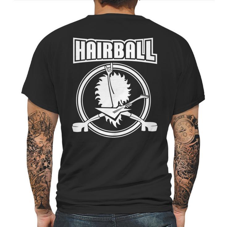 Hairball Band Guitar Logo Mens Back Print T-shirt