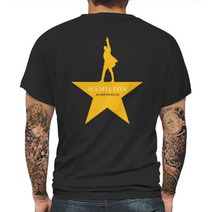 Hamilton Musical T-Shirt Mens Back Print T-shirt