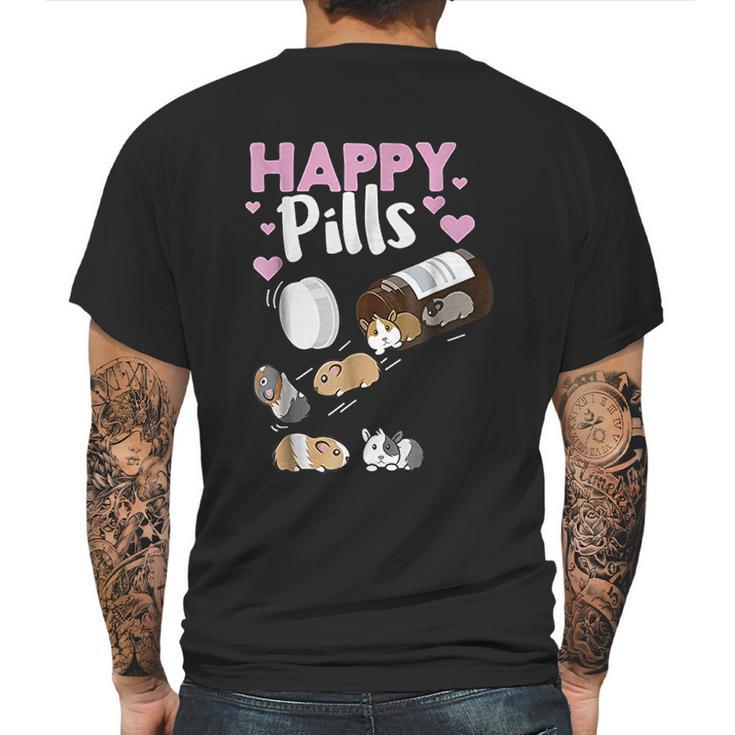 Happy Pill Guinea Pig Mens Back Print T-shirt