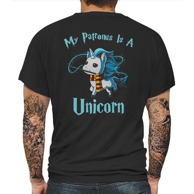 The Harry Potter My Patronus Is A Unicorn Mens Back Print T-shirt