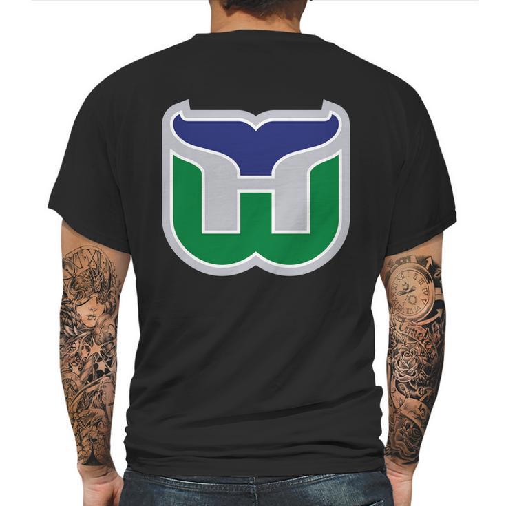 Hartford Whalers Hockey Retro 2 Mens Back Print T-shirt