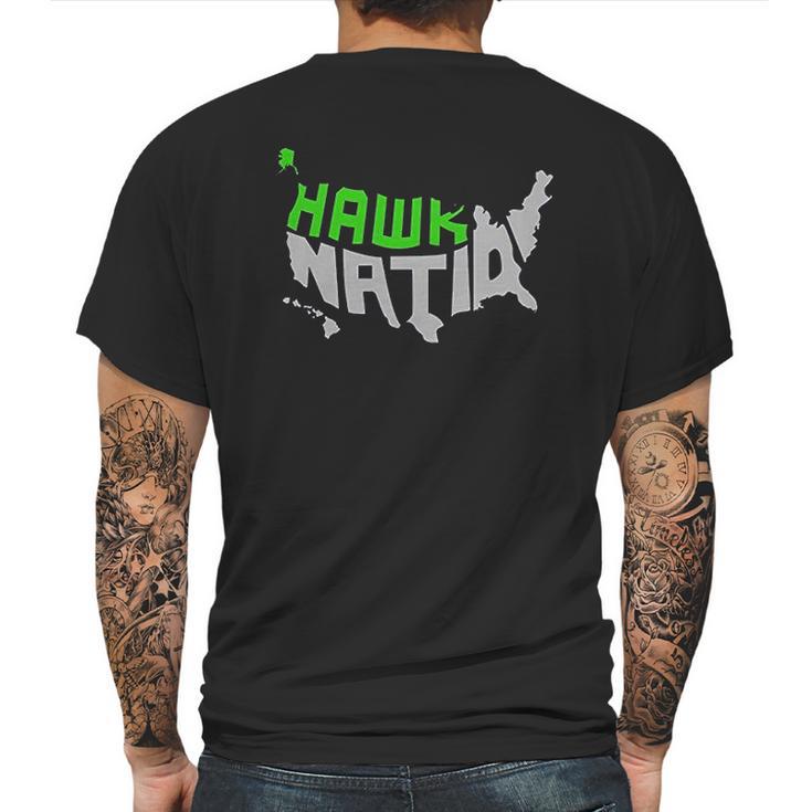 Hawk Nation Mens Back Print T-shirt