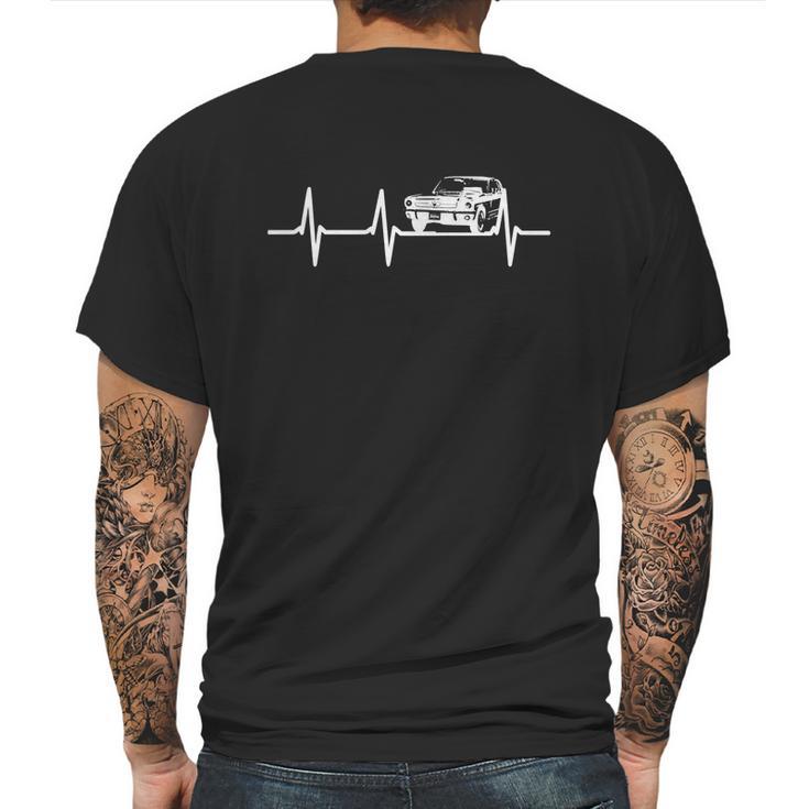 Heartbeat Ford Mustang Love Tshirt Iconic American Muscle Car Cool Shirt Mens Back Print T-shirt