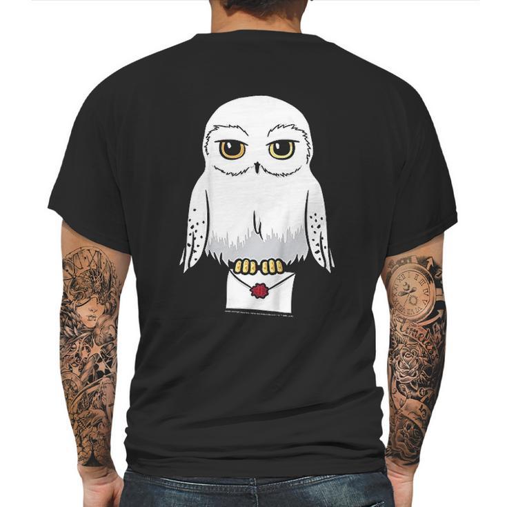 Hedwig Cute Cartoon Portrait Mens Back Print T-shirt