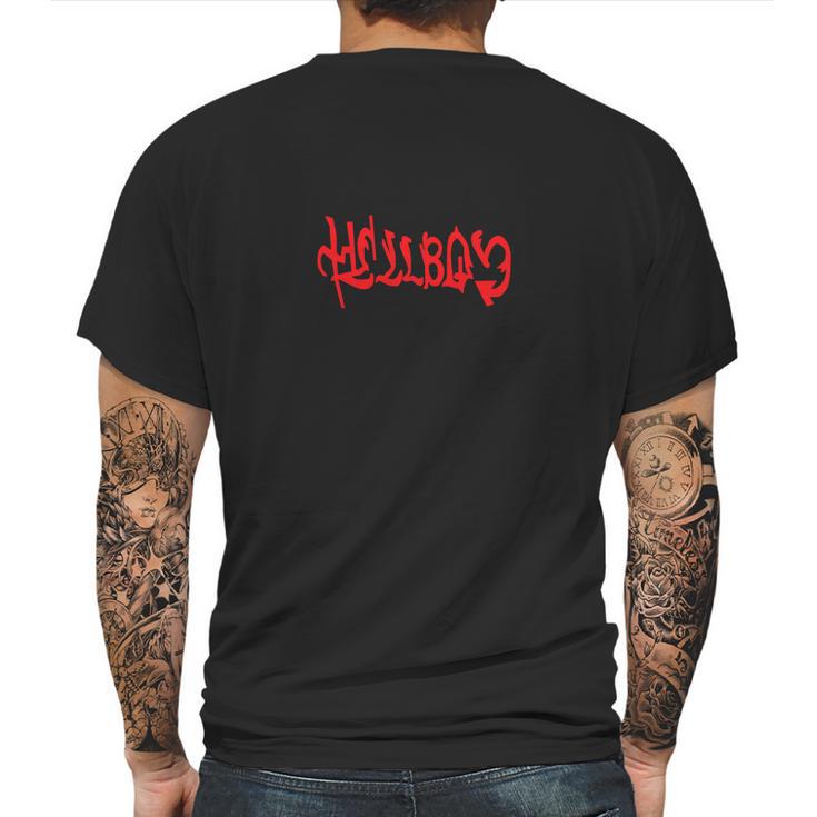 Hellboy Embroidered Long Sleeve Mens Back Print T-shirt