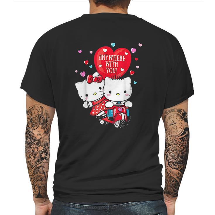 Hello Kitty And Dear Daniel Anywhere With You Valentine Mens Back Print T-shirt