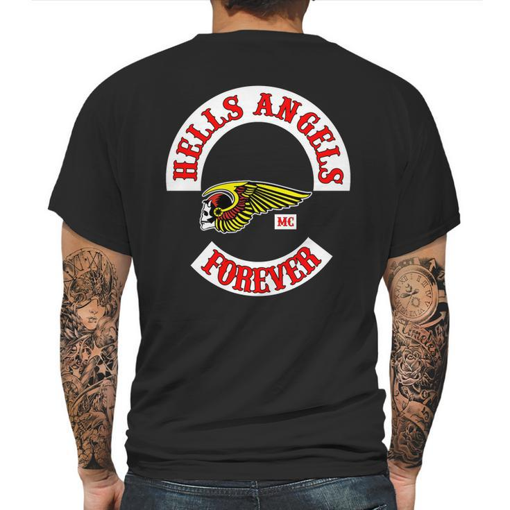 Hells Angels Forever T Shirt Long Sleeve Hoodie Sweatshirt Mens Back Print T-shirt