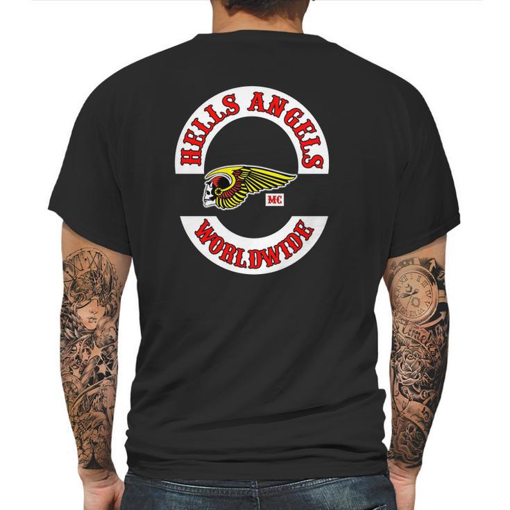 Hells Angels Worldwide T Shirt Long Sleeve Hoodie Sweatshirt Mens Back Print T-shirt