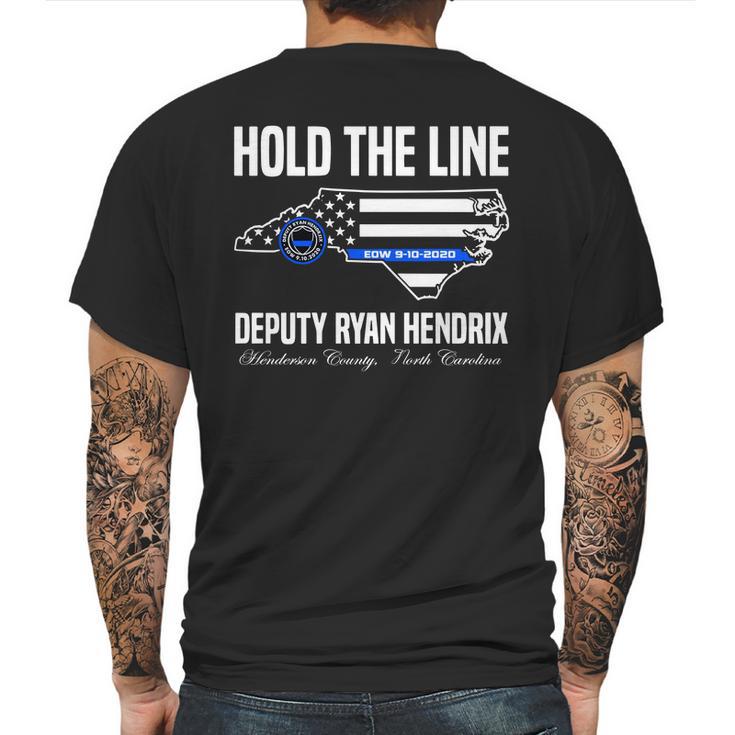 Hold The Line Deputy Ryan Hendrix Shirt Mens Back Print T-shirt