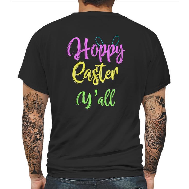 Hoppy Happy Easter Yall Southern Mens Back Print T-shirt