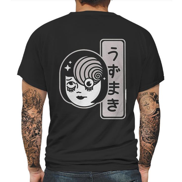 Horror Junji Ito Spiral Face Mens Back Print T-shirt