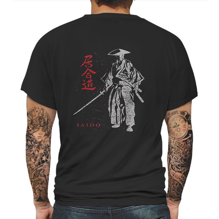 Iaido Martial Arts Samurai Ronin Mens Back Print T-shirt