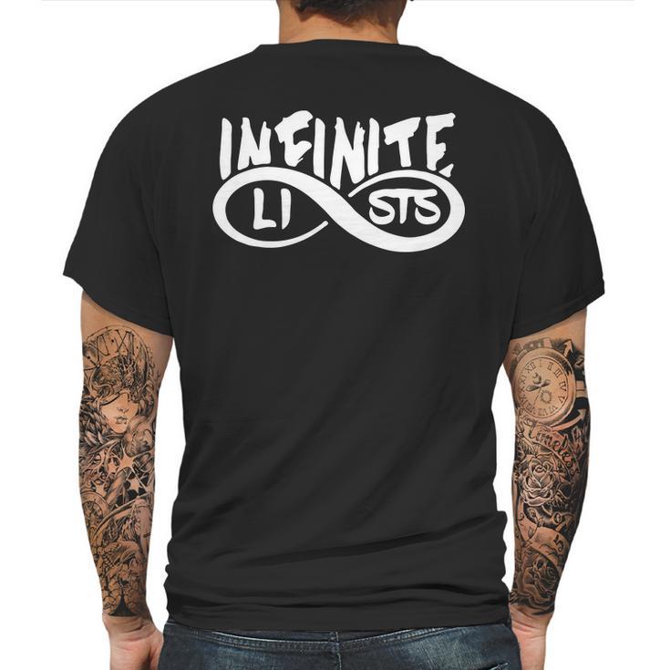 Infinite Lists Logo 2 Mens Back Print T-shirt