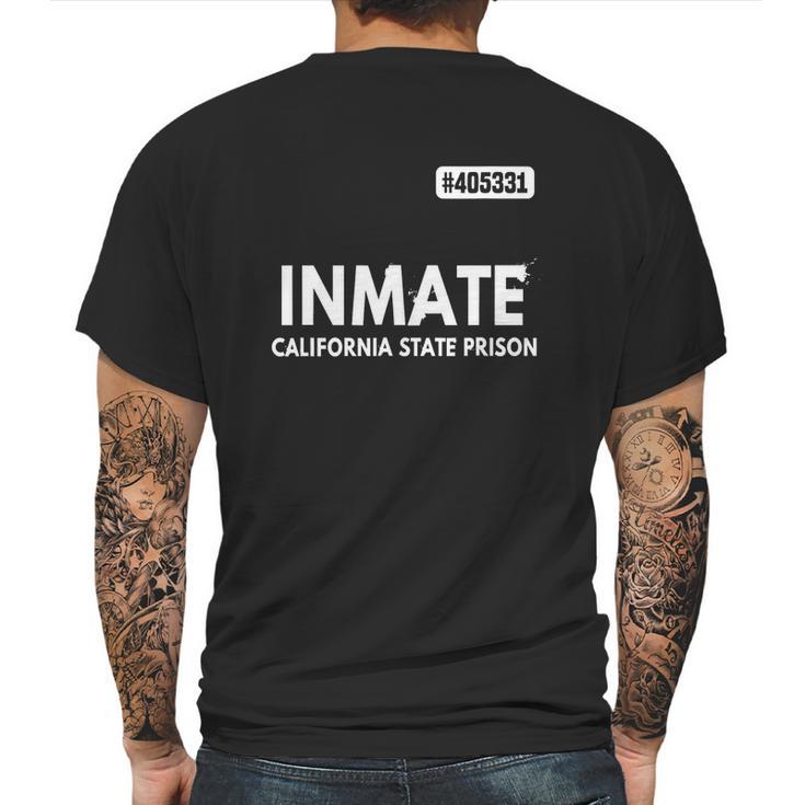 Inmate California State Prison Jail Costume T-Shirt Prisons Mens Back Print T-shirt