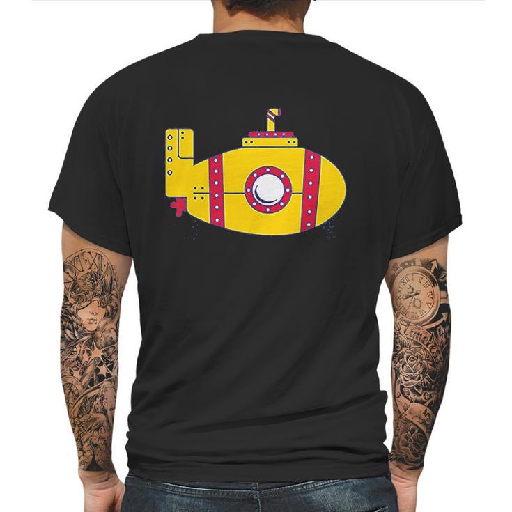 Instant Message Yellow Submarine Mens Back Print T-shirt