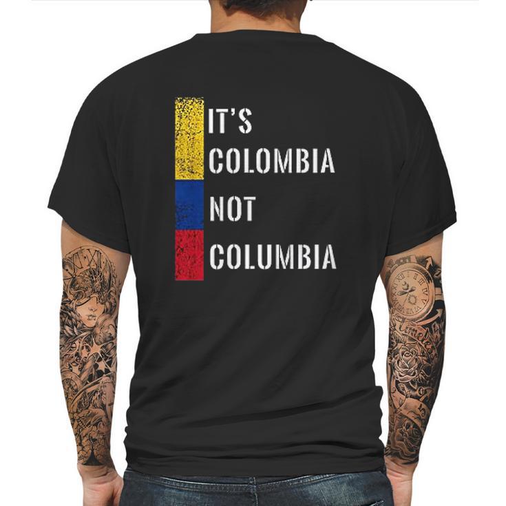 Its Colombia Not Columbia Cute Colombian Mens Back Print T-shirt