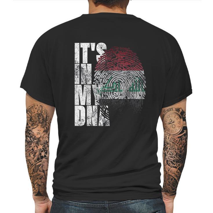 Its In My Dna Iraqi Islamic Persian Gifts Iraq Flag Mens Back Print T-shirt