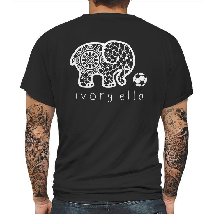 Ivory Ella Elephant Mens Back Print T-shirt